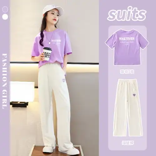 jeanswestclub真维斯集团女童卫衣春秋款2024儿童洋气时髦衣服女孩炸街童装z两颗心k白z半熊香芋紫120cm120cm