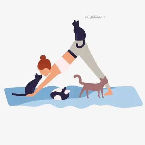 手绘卡通做瑜伽女孩和宠物猫图片大小6250x6250px图片尺寸541.48kb来自png搜索网pngss.com免费免扣png素材下载宠物猫卡通卡通女孩卡通手绘可爱猫咪女孩女人和猫青春人和宠物手绘瑜伽运动