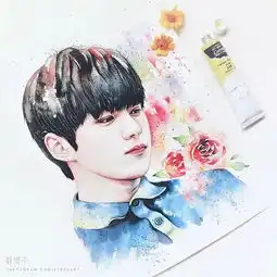 台湾画师画用手绘追星画技太牛b