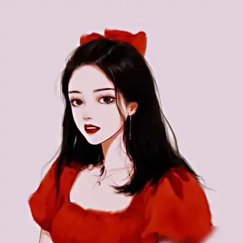 美女图片头像真实大图红