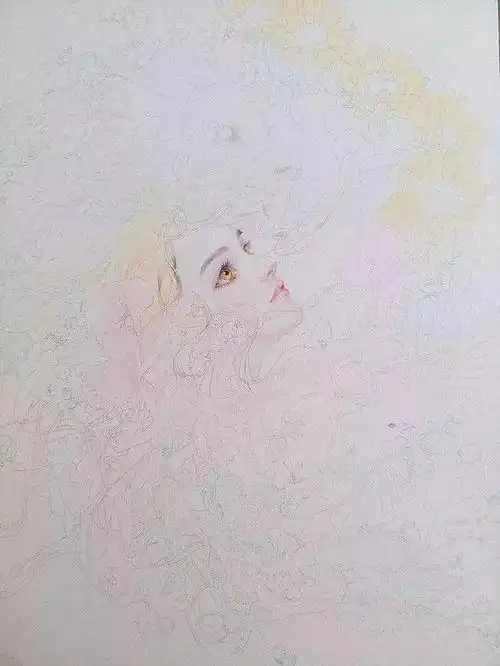 这些彩铅插画带着仙气,沉浸在少女的世界谁能不喜欢呀