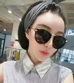 这样的发型加墨镜,让女人一秒钟变美