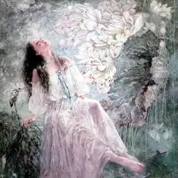 书画旅法女画家王俊英人物油画作品古朴典雅韵意秀美