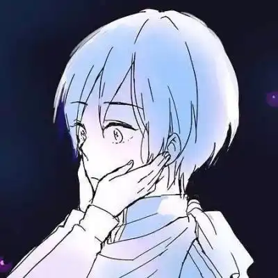 蓝色卡通女生头像大全情