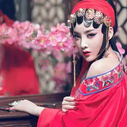 古风写真女头像盘子女人