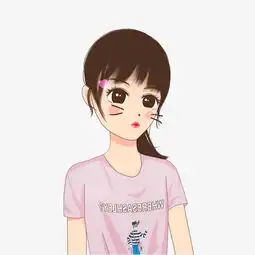 卡通手绘韩版风女孩图片素材其他格式下载动漫人物大全