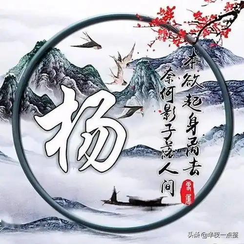 百家姓,姓氏头像之杨