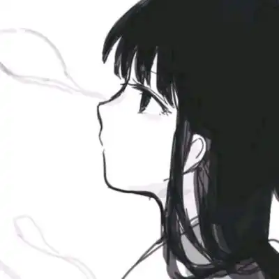 温柔可爱qq头像女生黑白