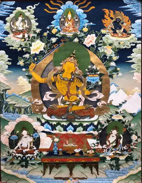 娘本大师唐卡作品赏领略藏传佛教艺术之美