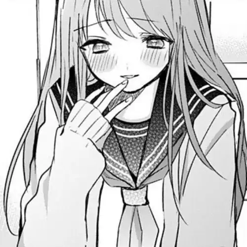 第897期动漫头像0118黑白系动漫女生头像