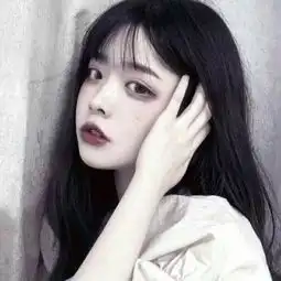 黑暗冷酷真人女头像一组高冷丧系图片