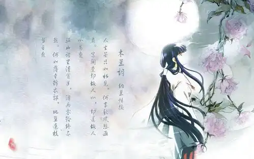 卡通可爱女生头像古风壁
