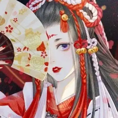卡通可爱女生头像古风羽