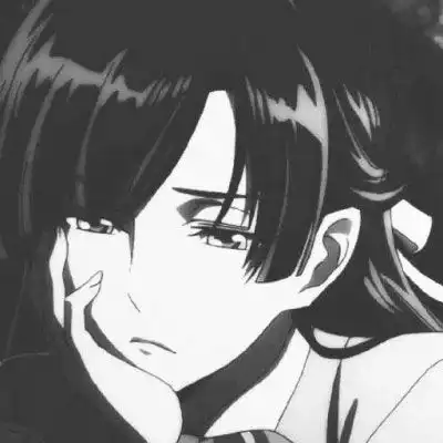 恐怖头像女生冷酷黑色带