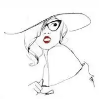 唯美黑白手绘插画图片微信头像图片大全