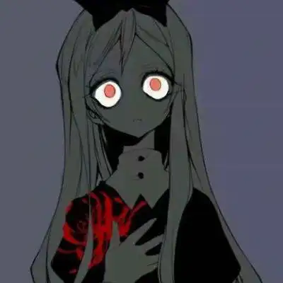 超级丧的动漫头像女二次元病娇血腥头像最恐怖