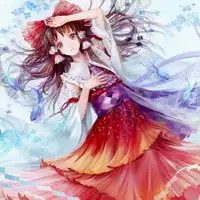 长发女生漫画头像唯美动