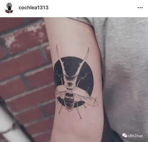 smrzhao纹身推荐第154期黑白动漫黑魔法少女森系纹身