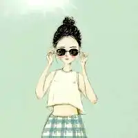 半身头像女生动漫漏肚挤