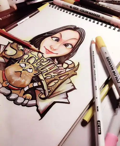 如何画出欧美风格的插画人物如何将照片转插画漫画风格她的课,孙俪都想听插画人物