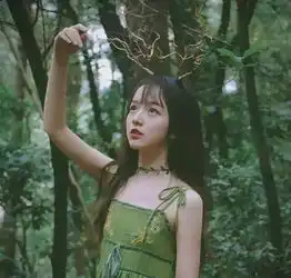 女生头像绿色系女头