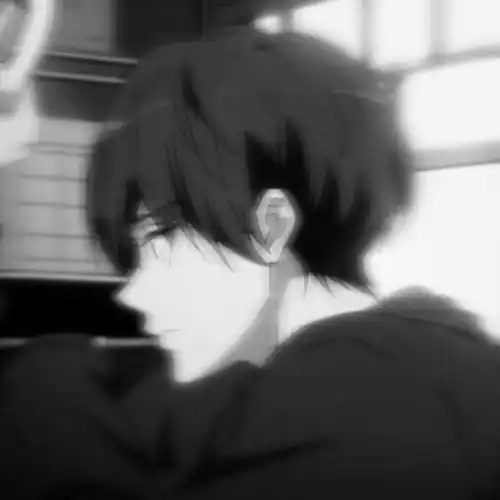 有没有黑白的男生头像,动漫