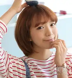短发小美女图片头像刘海