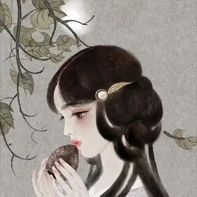 古风女生头像,尧立插画12张词牌美人