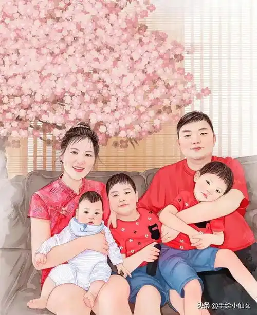 换一换你的头像吧全家福三口之家四口之家幸福很简单
