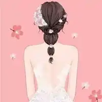 婚纱照q版图片q版婚纱女孩唯美图片