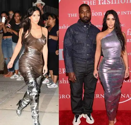 侃爷携小13岁女友看秀,同穿皮衣显甜蜜,新欢热衷复制旧爱卡戴珊