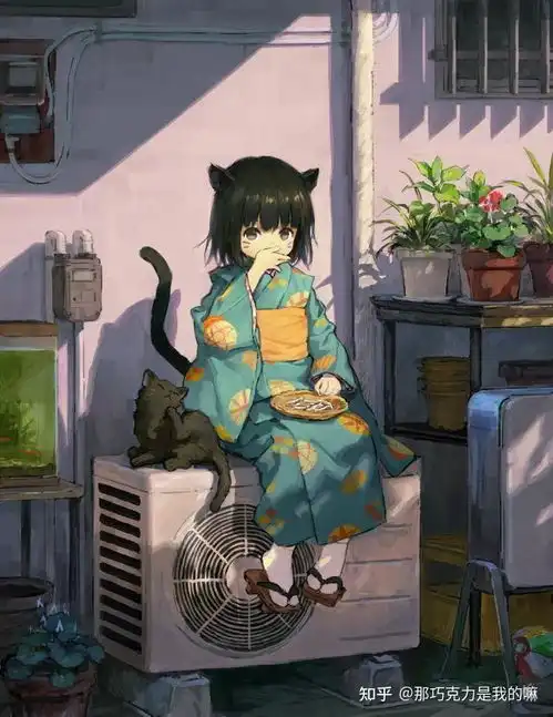 有没有少女与猫的动漫头像