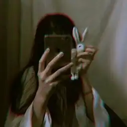 黑色影子侧面头像女qq头