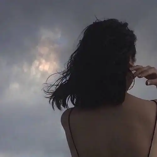背影女头像图片唯美手