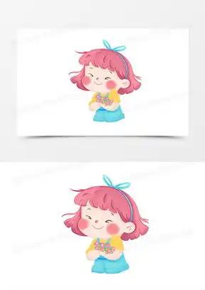 卡通微笑女孩头像大全熊猫办公