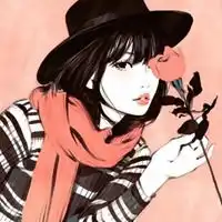 长发女生漫画头像唯美qq