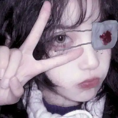 超丧女头2020真人带血的丧系女头像