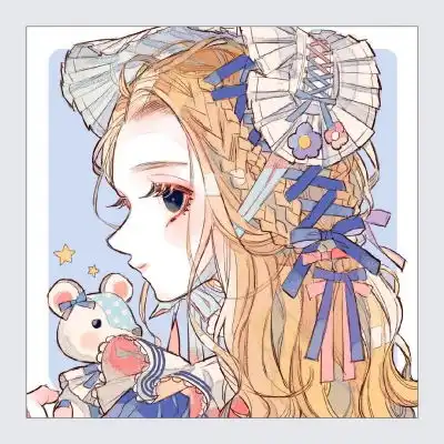 qq闺蜜头像动漫一左一右图片,可爱闺蜜姐妹卡通头像