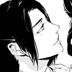 女生头像二次元黑白动漫