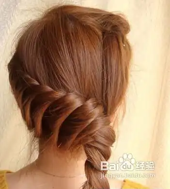 韩式瘦脸编发教程图解