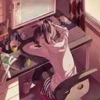 安静女生头像动漫女生