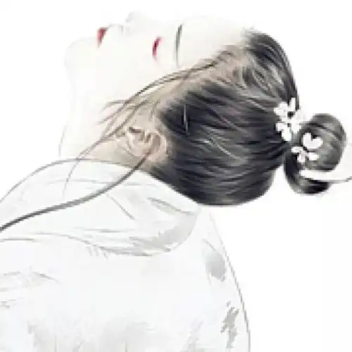 高冷女生头像黑白背影古