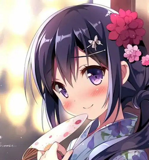 二次元头像可爱迷人的小姑娘,你的打扮真华丽,这感觉真好