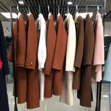 十大品牌女装进货渠道四季青一手货源走份库存清仓处理百格丽双面尼韩版图片大全杭州四季青服装大市场鸽帝服饰商行