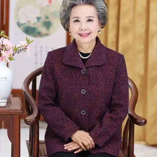 爆款中老年冬季女外套销量过百老人女装上衣大码衣服奶奶秋冬套