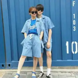 牛仔衣霸气女生头像情侣
