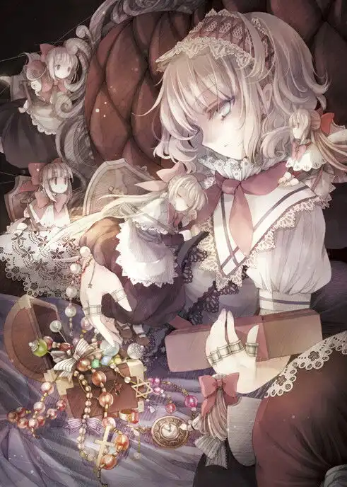 傀儡师银发少女哥特萝莉小木偶珠宝堆糖,美好生活研究所
