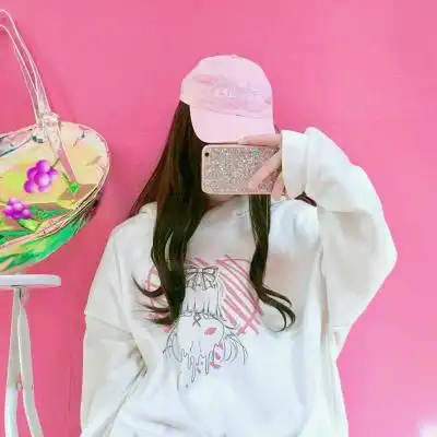 甜美粉色系女头.