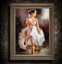 高清艺术油画芭蕾舞者图片设计素材模板下载13.57mb人物装饰画大全