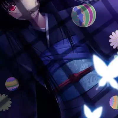 地狱少女头像阎魔爱系列恐怖图片地狱少女图片